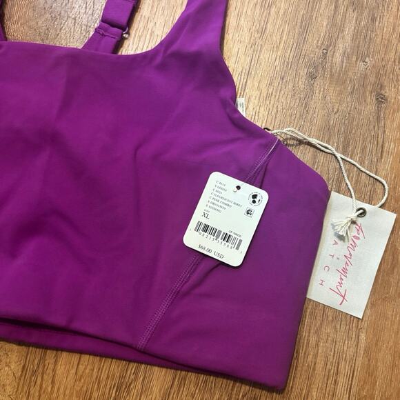NWT FP Movement x Hatch Never Better Square Neck Maternity Bra Purple Size XL - Picture 6 of 6